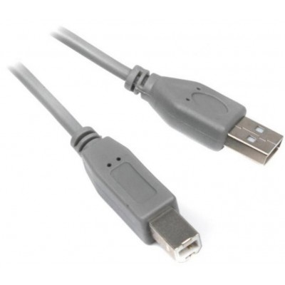 Кабель Maxxter (U-AMBM-6G) USB 2.0 AM - USB 2.0 BM, серый, 1.8м