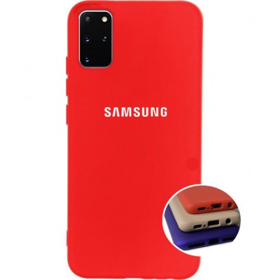Накладка Silicone Case Full для Samsung A03s (A037) Red
