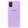 Накладка Silicone Case Full для Samsung A03s (A037) Lilac