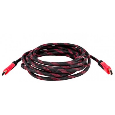 Кабель HDMI-HDMI LogicPower (LP2766) ver 1.4 1.8m Black-Red