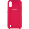 Накладка Silicone Cover для Samsung A015 (A01 2020) Silky&Soft Touch Rose Red