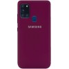 Накладка Silicone Cover Full для Samsung Galaxy A21s Marsala