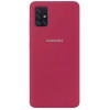 Накладка Silicone Cover Full для Samsung A515 Rose Red