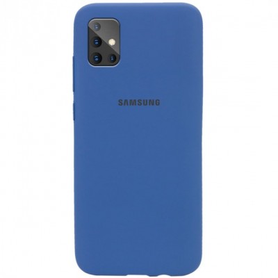 Накладка Silicone Cover Full для Samsung A135 Navy Blue