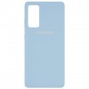 Накладка Silicone Cover Full для Samsung M52 Lilac Blue