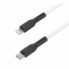 Кабель Lightning to USB-C HOCO DX21 Black-White