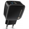 Адаптер мережевий MakeFuture 1 USB (3A) Quick Charge Black
