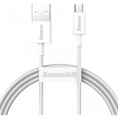 Кабель MicroUSB Baseus Superior Series Cable, 2A, 1m White