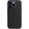 Накладка Leather Case Full для iPhone 13 Pro Magsafe Midnight (1:1 Original)