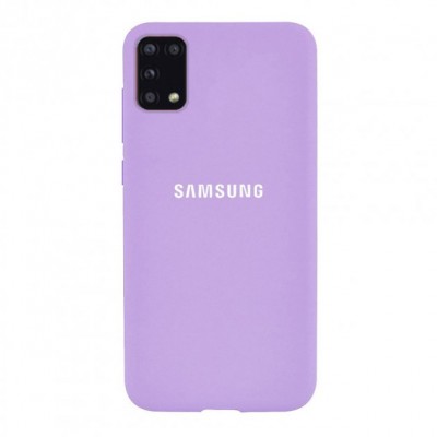 Накладка Silicone Case Full Samsung A035 2021 Lilac
