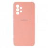 Накладка Silicone Case Full для Samsung A03s (A037) Peach