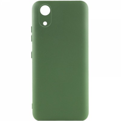 Накладка Silicone Case Full Samsung A032 (A03 Core) Dark Green