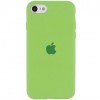 Накладка Silicone Case Full для iPhone 78SE (2020) Line Green