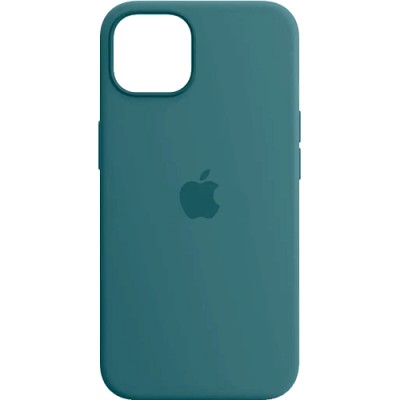 Накладка Silicone Case Full для iPhone 14 Pine Green