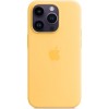 Накладка Silicone Case Full для iPhone 14 Pro Yellow