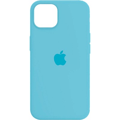 Накладка Silicone Case Full для iPhone 14 Pro Max Sky Blue