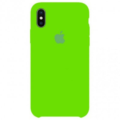Накладка Silicone Case для iPhone XXS Lime Green