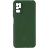 Накладкa Silicone Cover Full для Redmi Note 10 5GPoco M3 Pro 4G5G Dark Green