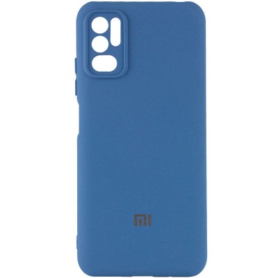 Накладкa Silicone Cover Full для Redmi Note 10 5GPoco M3 Pro 4G5G Blue
