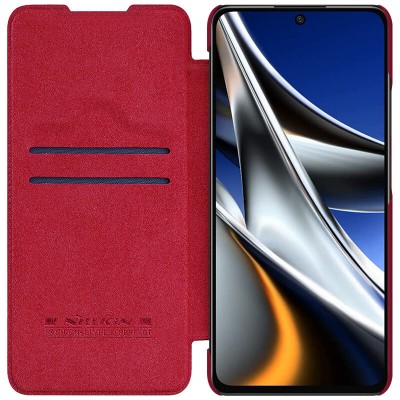 Чохол-книжка Leather Magnet for Xiaomi Poco M4 Pro 5G Red
