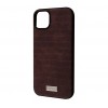 Накладка SULADA Leather Case iPhone 14 Plus Brown