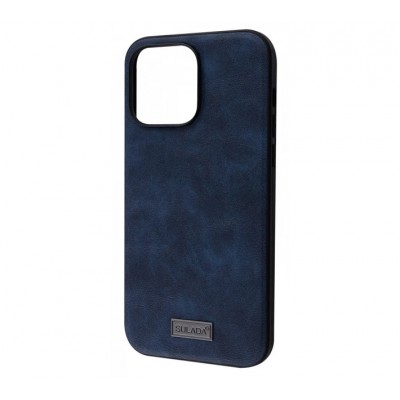 Накладка SULADA Leather Case iPhone 14 Plus Blue