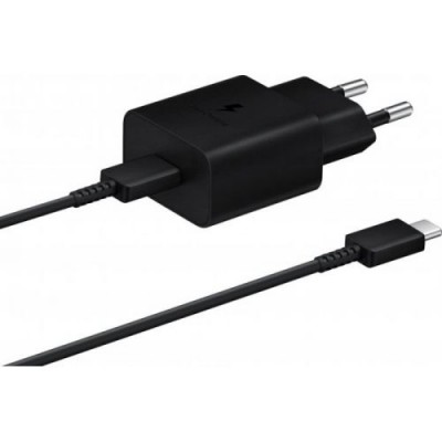 Мережевий зарядний пристрій Samsung 15W USB Type-C + Cable Black