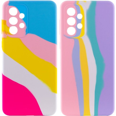 Накладка Silicone Cover Full для Samsung A04SA13 5G (A047A136U) Rainbow