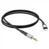 Подовжувач НОСО UPA22 AUX silicone audio cable 1m. Black