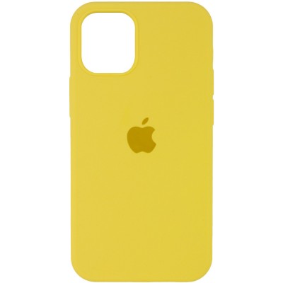Накладка Silicone Case Full для iPhone 14 Pro Max Yellow
