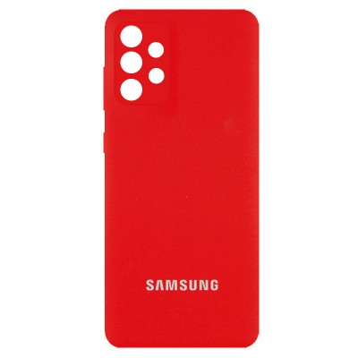 Накладка Silicone Cover Full для Samsung A33 5G (A336) Red