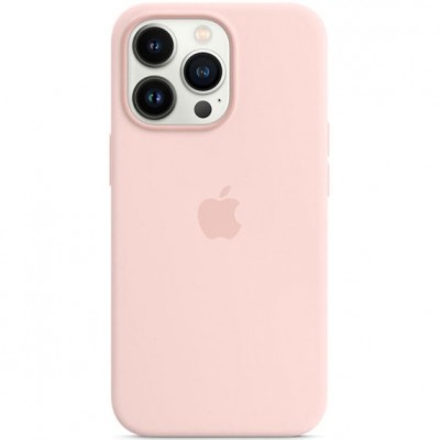 Накладка Silicone Case with Magsafe iPhone 14 Pro Max Chalk Pink (1:1)