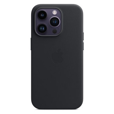 Накладка Apple Leather Case with Magsafe для iPhone 14 Pro Max Midnight (MPPM3)