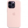 Накладка Apple Silicone Case with Magsafe для iPhone 14 Pro Chalk Pink (MPTH3)