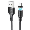 Кабель Micro USB Hoco X52 Sereno magnetic Black