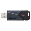 Флеш память USB3.2 128GB Kingston DataTravele Exodia Onyx Black