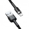 Кабель Lighting Baseus USB to iP 2.4A CALCS Black
