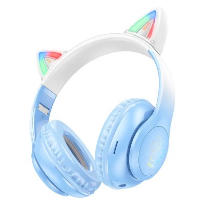 Навушники накладні Bluetooth Hoco W42 Cat Blue