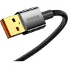 Кабель Baseus Explorer Series Auto Power-Off USB to Type-C 100W 1m Black