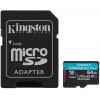 Карта памяті MicroSDXC 64GB UHS-IU3 Class 10 Kingston Canvas Go Plus R170W70MBs + SD-адаптер