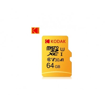 Карта памяті MicroSD 64GB Kodak UHS-1 U3 V30 A1 Class 10