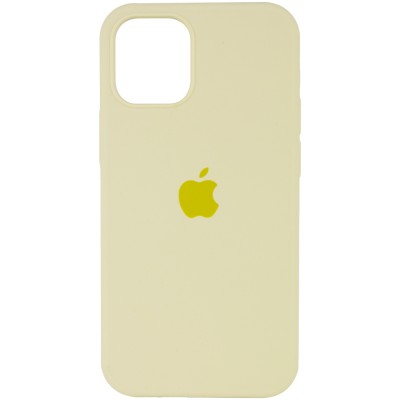 Накладка Silicone Case Full для iPhone 15 Pro Max Mellow Yellow