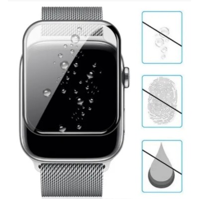 Захисне скло 10D для Apple Watch 7 45mm 3D Black