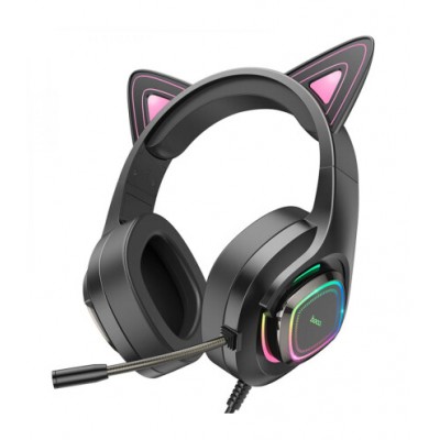 Навушники Навушники Hoco W107 Cute Cat Ear Pink