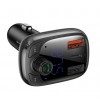 FM Модулятор Baseus T Shaped S-13 Car Bluetooth MP3 Player (PPS Fast Charger) Black
