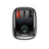 FM Модулятор Baseus T Shaped S-13 Car Bluetooth MP3 Player (PPS Fast Charger) Black
