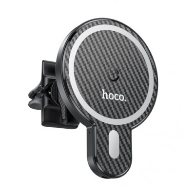 Безпровідна Hoco CA85 Ultra-fast magnetic wireless car holder Magsafe7,5W5-15W Black