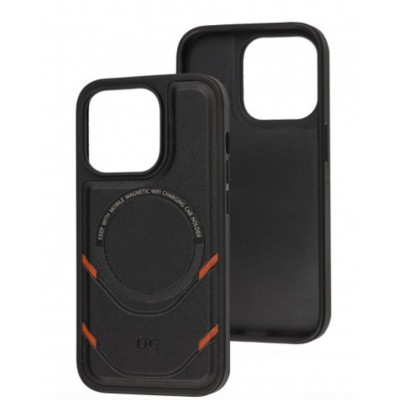 Накладка DC Leather with Magsafe +Magsafe PopSocket iPhone 14 Pro Max Black