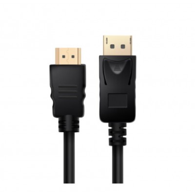 Кабель Prologix DisplayPort - HDMI V 1.2 (MM), 1 м, Black (PR-DP-HDMI-P-02-30-1m)