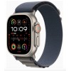 Apple Watch Ultra 2 GPS + Cellular 49mm Titanium Case with Blue Alpine Loop - Small (MREK3)